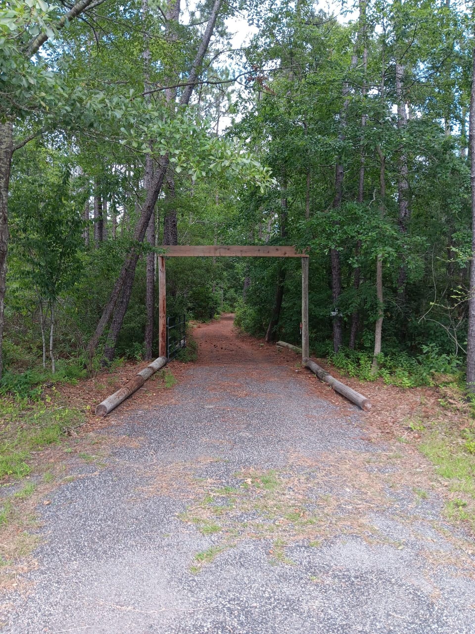 gate entry from main road.