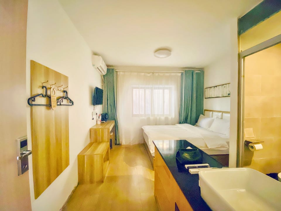 Comfort Double Room | Premium bedding, blackout drapes, soundproofing, free WiFi
