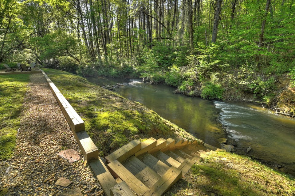 Spectacular Water View Cabin Rental in the North GA Mountains