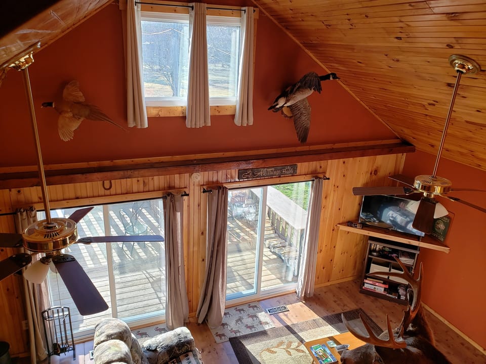 picture of livingroom from loft