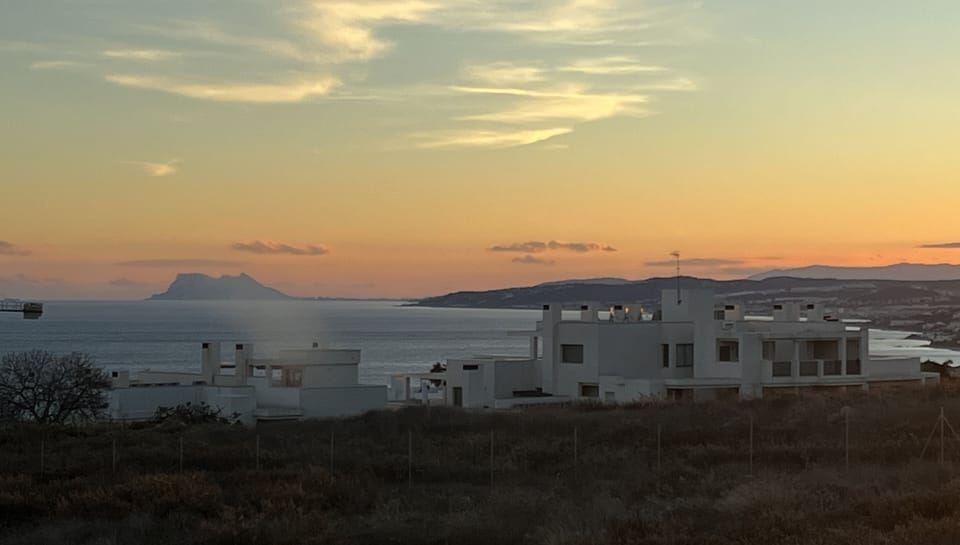 On a clear day, Gibraltar is visible from all bedroom windows.