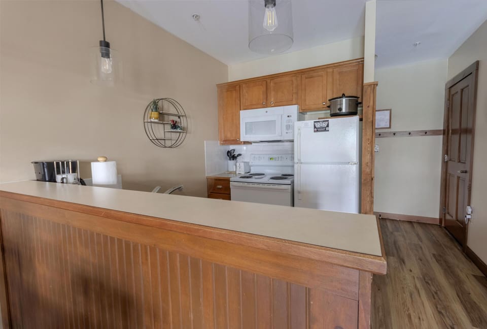 The kitchen comes fully equipped with everything you'll need to make delicious, home-cooked meals!