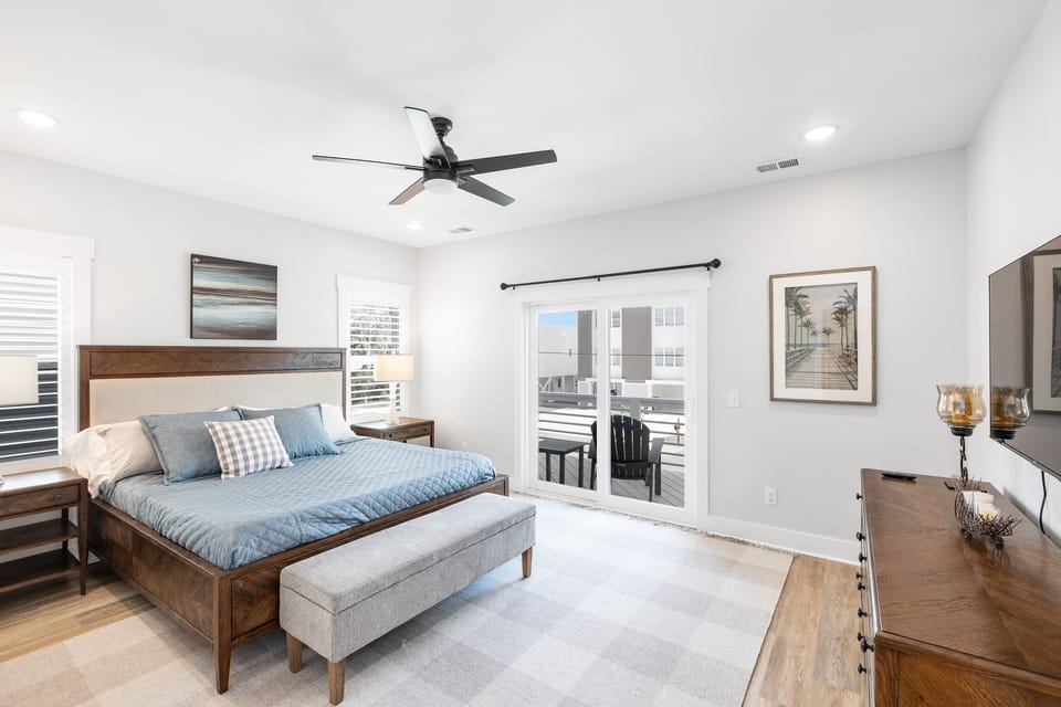 One of two king bedrooms