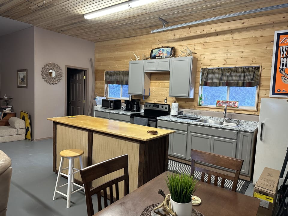 Additional seating at snack bar