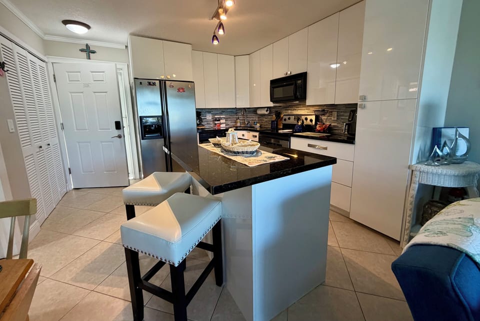 Fully equipped kitchen for all your cooking needs.