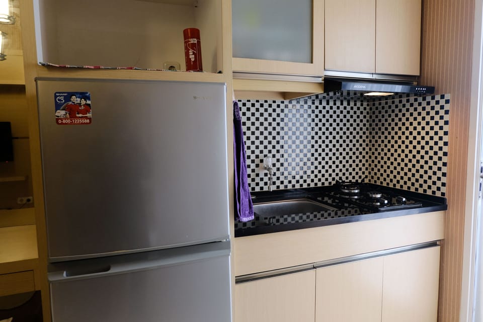 Apartment | Private kitchen | Full-size fridge, stovetop