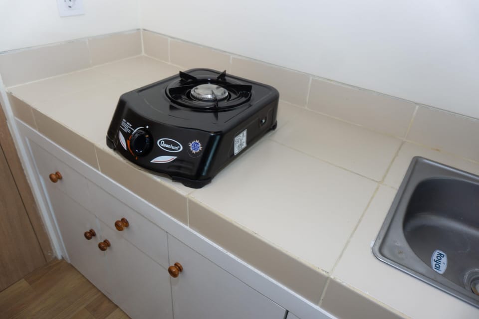Studio | Private kitchen | Full-size fridge, stovetop