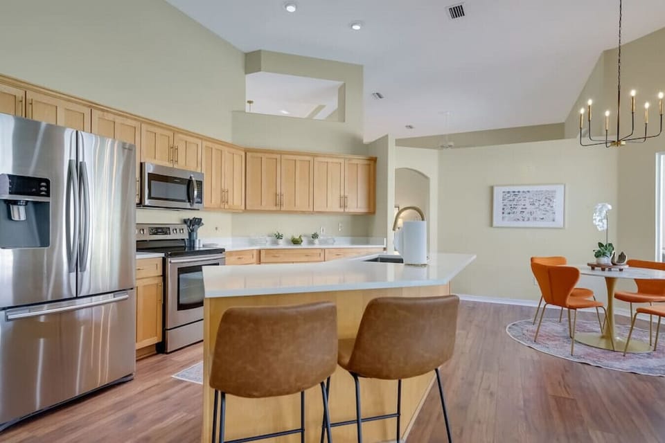 Enjoy the open floor plan with your guests.