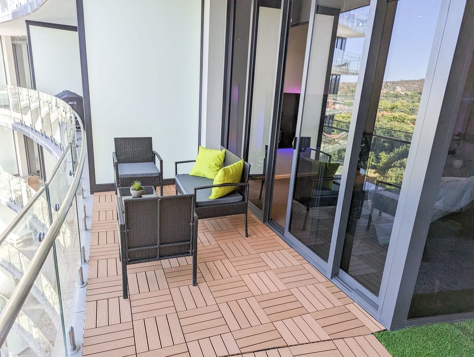 Lounge area on our balcony