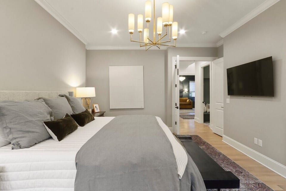 King Bed in master ensuite bedroom. Main Level