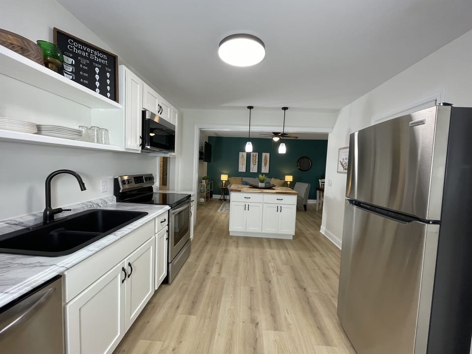 Kitchen island view