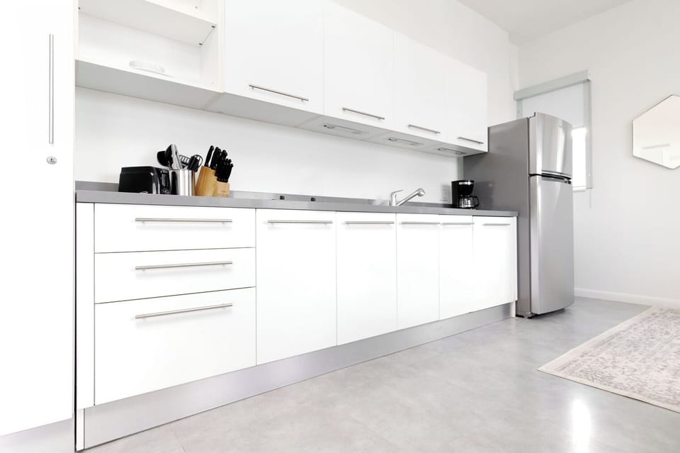 Deluxe Studio | Private kitchen | Full-size fridge, microwave, stovetop, dishwasher