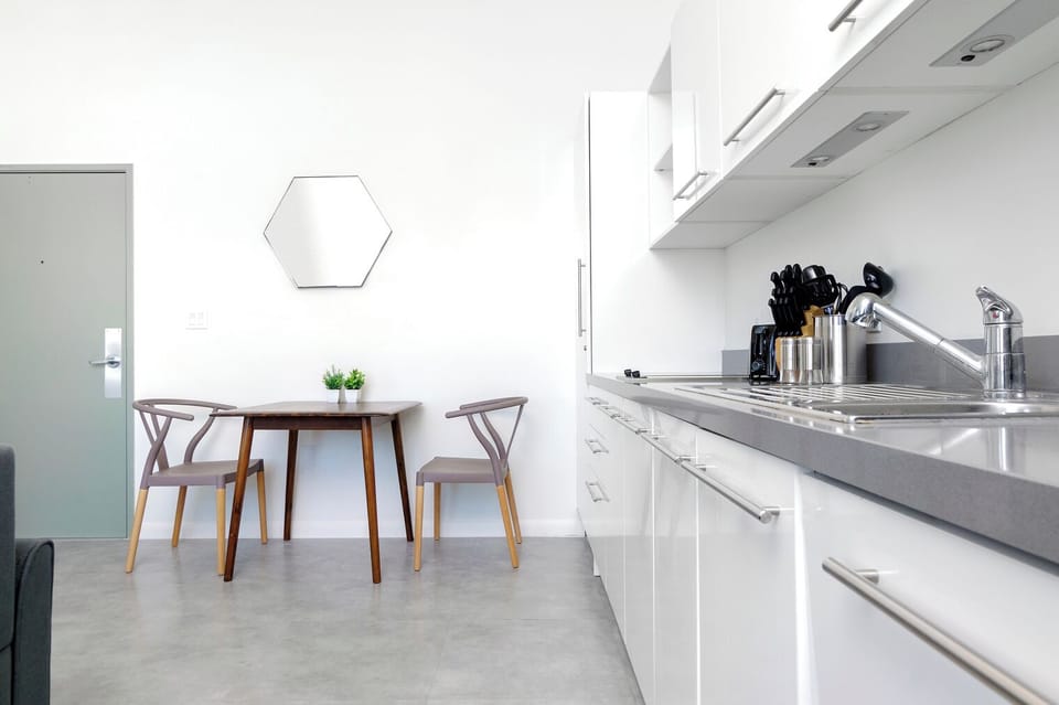 Classic Studio | Private kitchen | Full-size fridge, microwave, stovetop, dishwasher