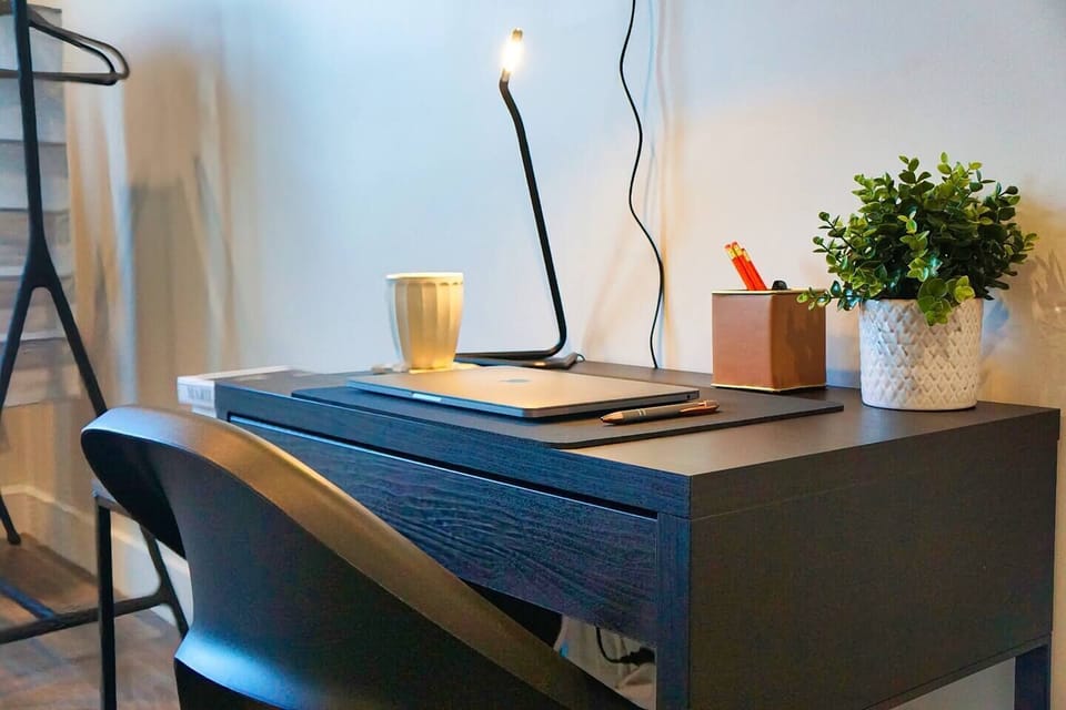 Dedicated workspace to allow you to work from home.