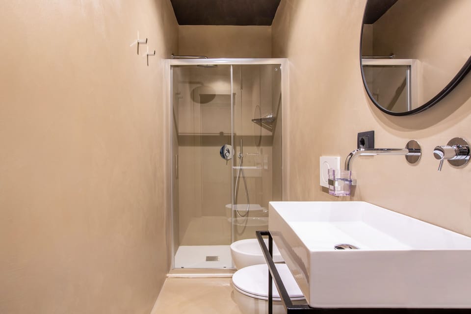 Deluxe Double Room | Bathroom | Shower, hair dryer, slippers, towels