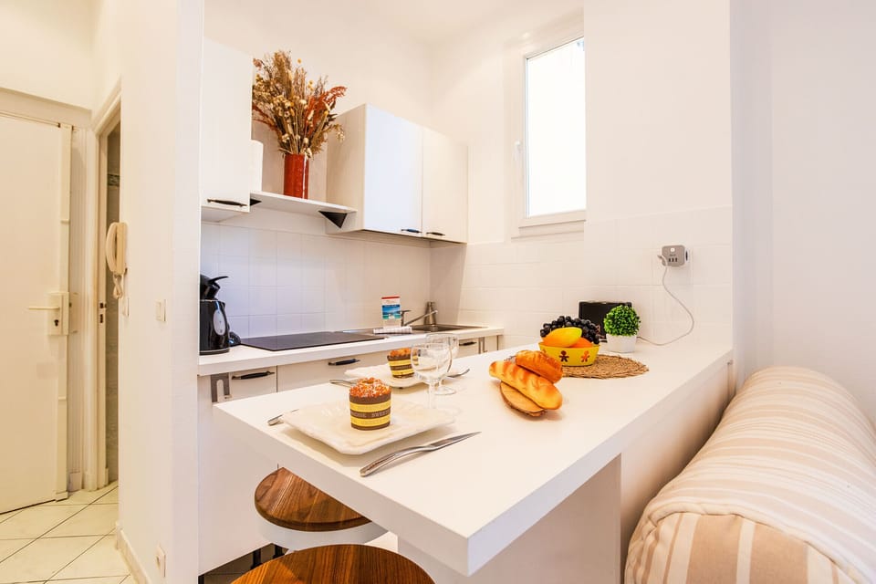 The dining area