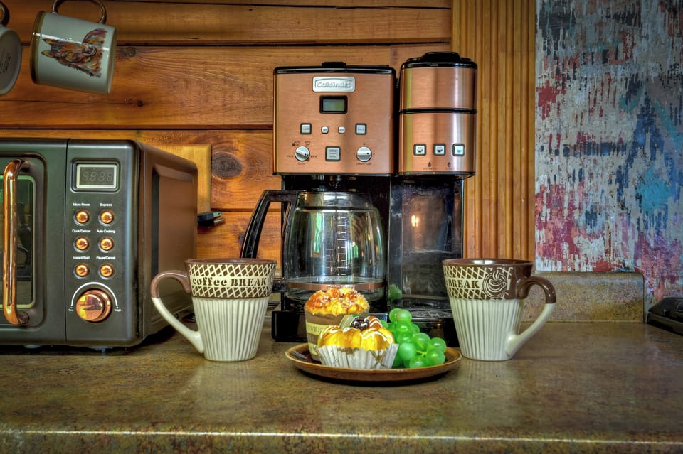 Enjoy your first cup of coffee out on the back deck watching the hawks soar through the sky