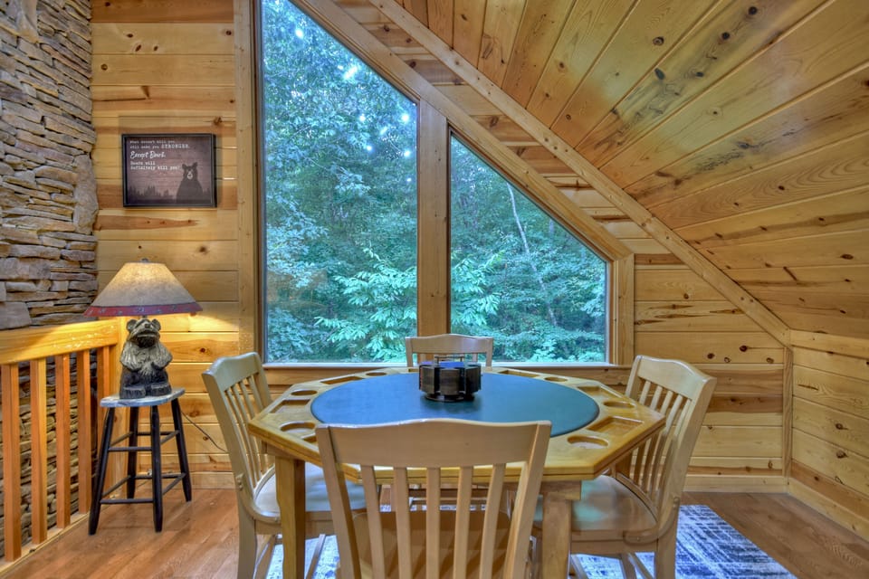Game table for some family fun at the Mountain Creek Lodge in Ellijay