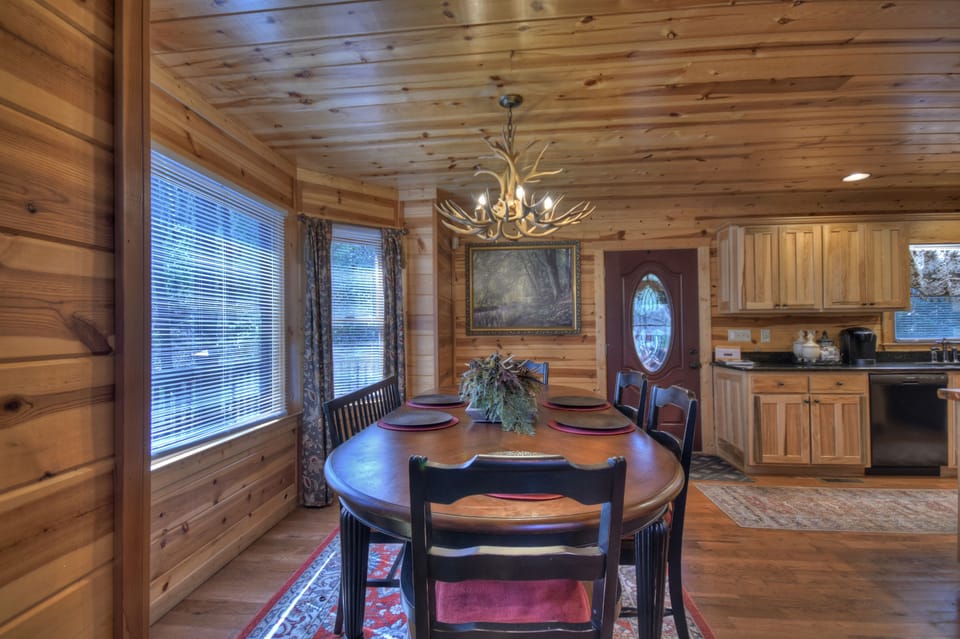 Beautiful Kitchen table to gather for a meal.