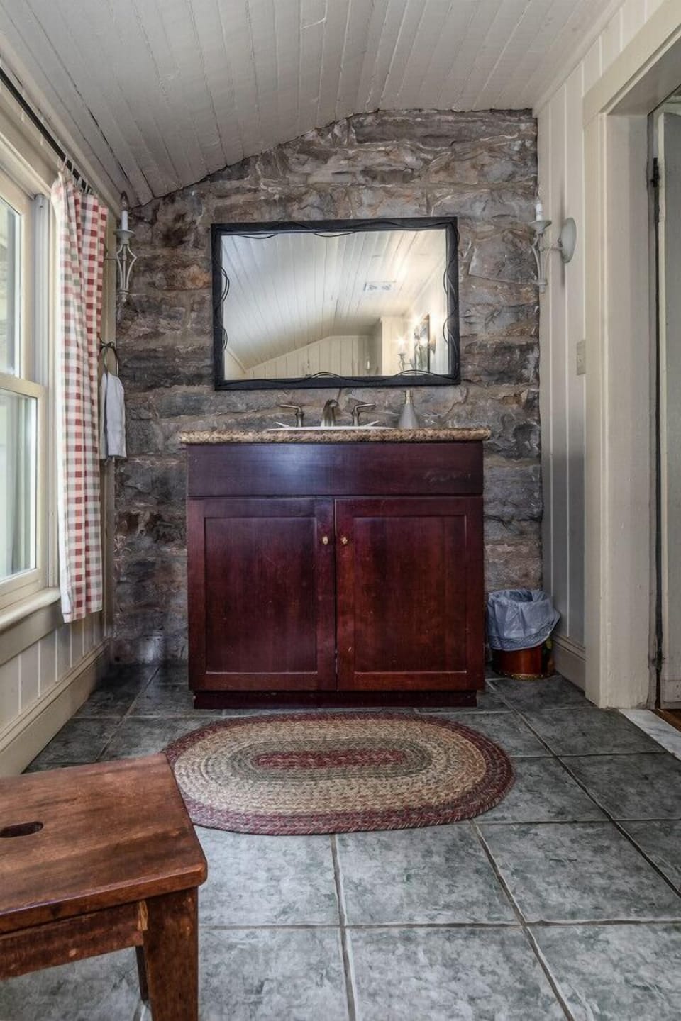 Downstairs bath vanity
