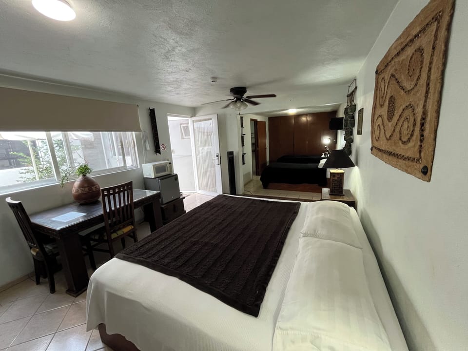 Family Double Room, Refrigerator, Courtyard View | Minibar, desk, iron/ironing board, free WiFi