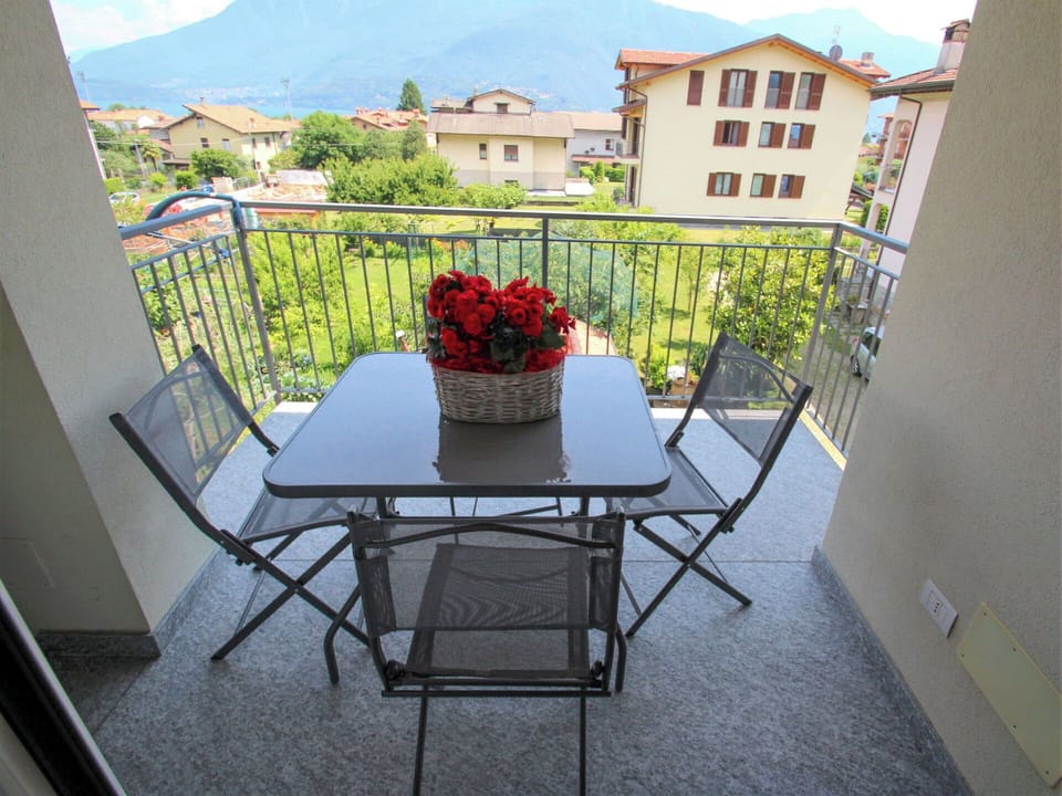 Flower, Table, Plant, Sky, Building, Window, Flowerpot, Outdoor Table, Chair, Outdoor Furniture
