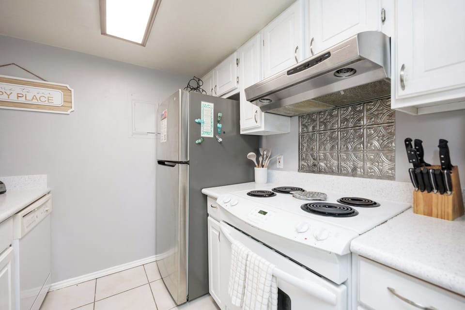 Your fully equipped kitchen awaits with everything needed to create memorable meals during your stay.