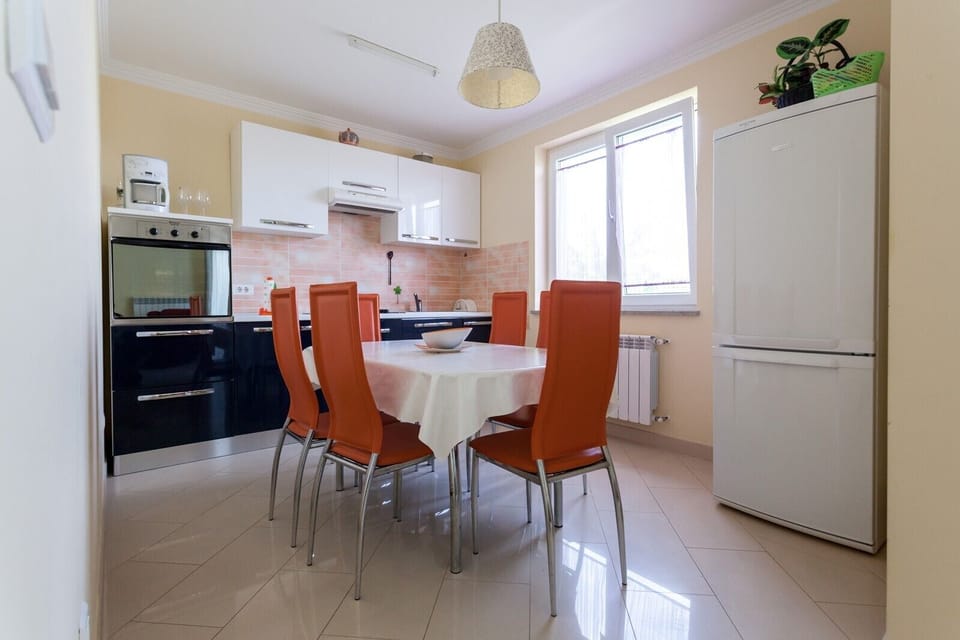 kitchen and dining room