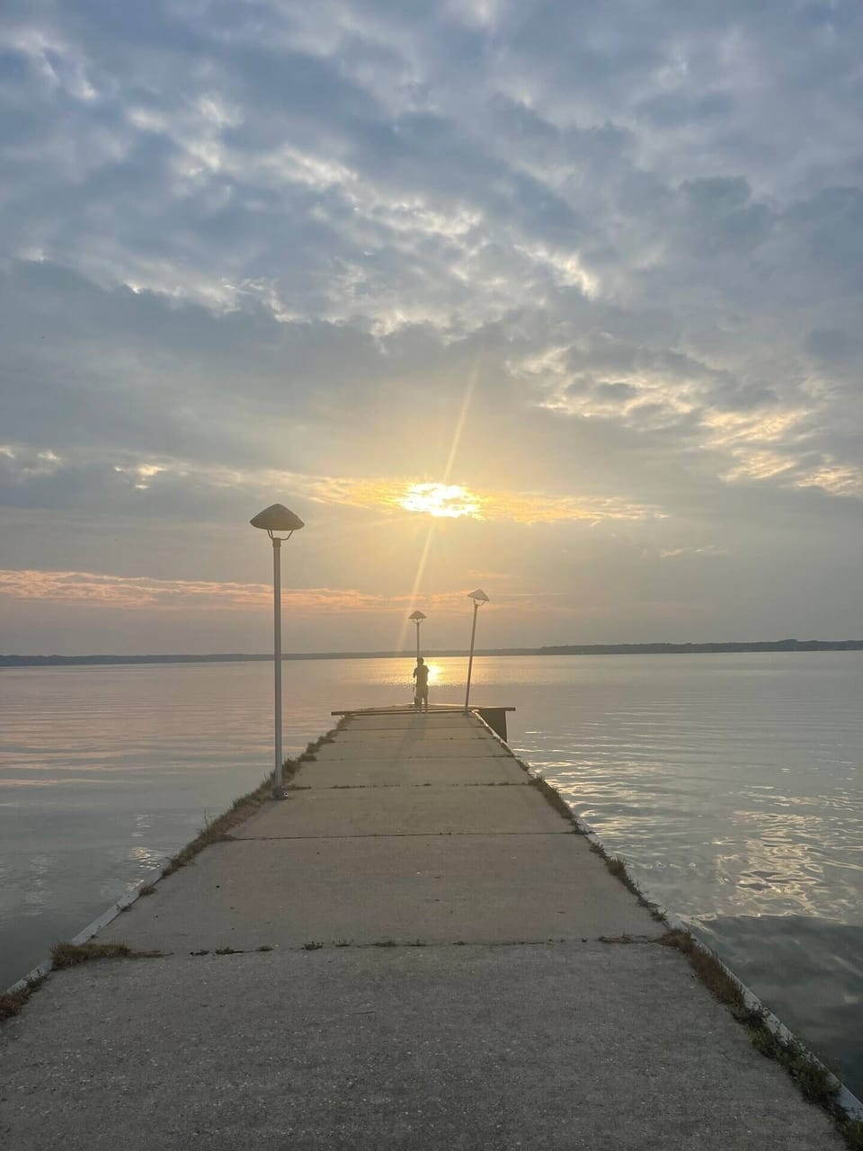 County pier next to the beach.  Great for fishing or watching the sun set.