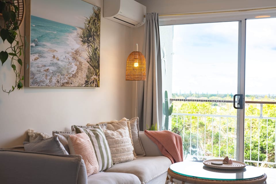Relaxed coastal styling throughout the Sand living space.