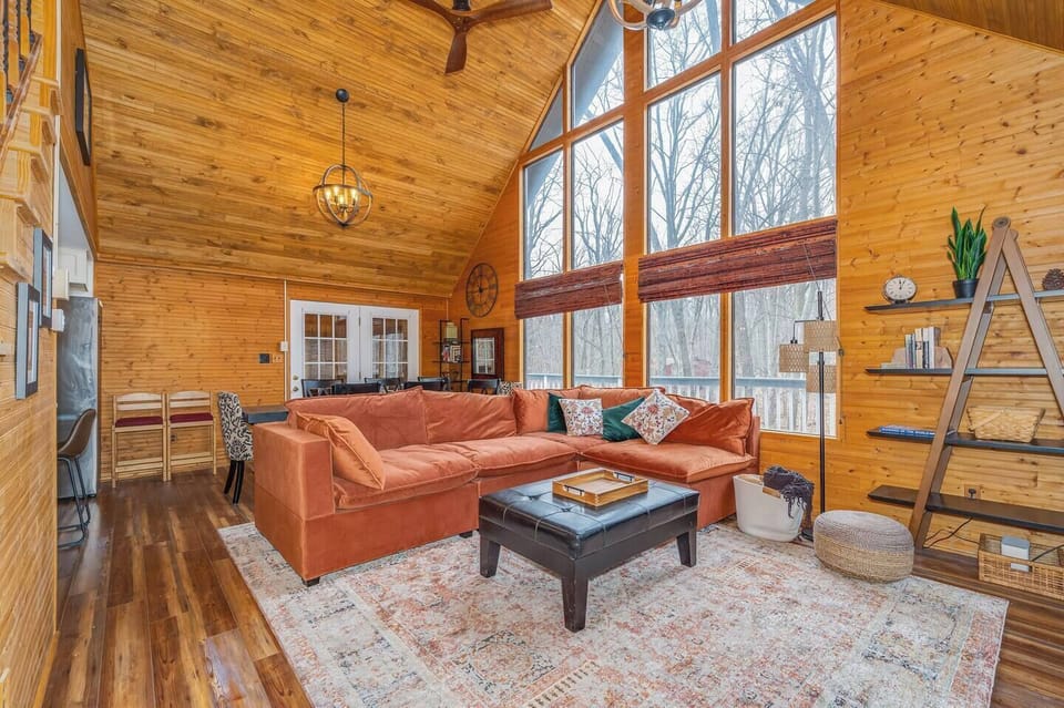 Great room with spectacular forest view