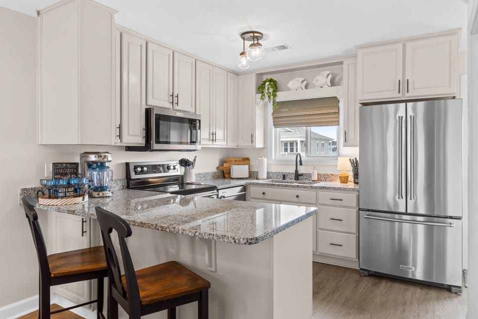 Fully stocked kitchen 