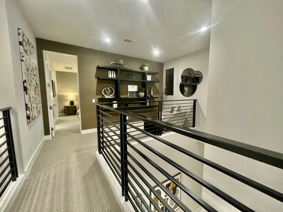 Upstairs reading area.