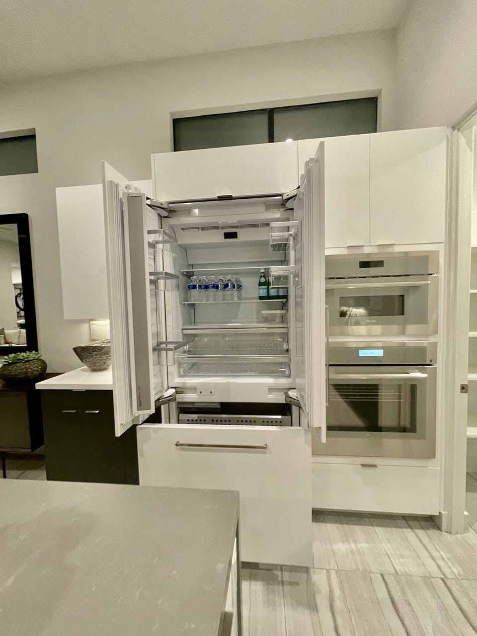 Kitchen and pantry open floor plan