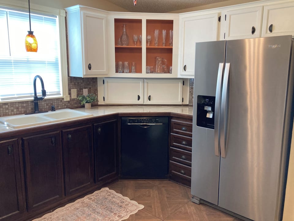 Fridge with filtered water and ice