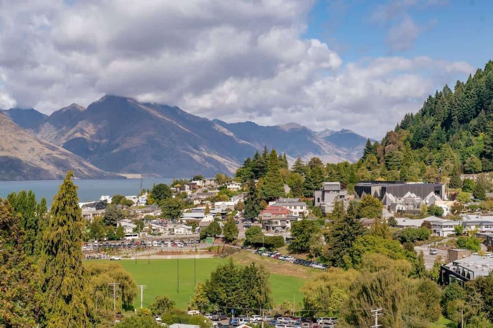Balcony views towards central Queenstown