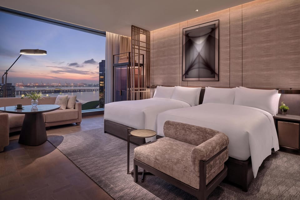 Executive Room, 2 Twin Beds, Bay View | Premium bedding, minibar, in-room safe, desk