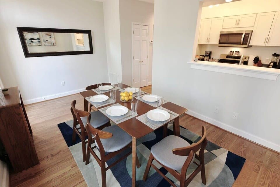 Use dinner table as a work space as well