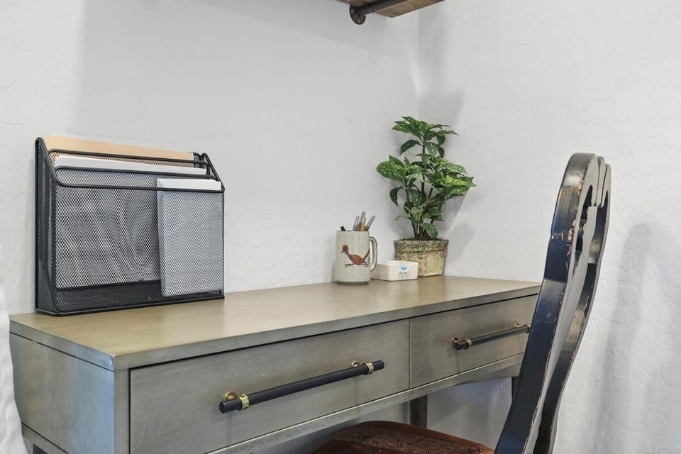 Sometimes you just can't escape work. We have a workstation waiting for you just in case. 
