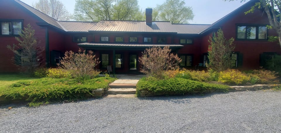 Front exterior view with the main entry walkway.