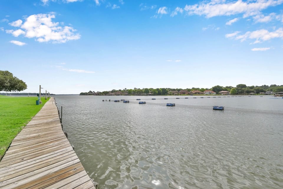 Lake Conroe is right out the backdoor