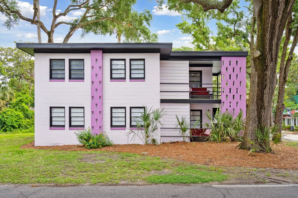 Unit B is on the top floor.