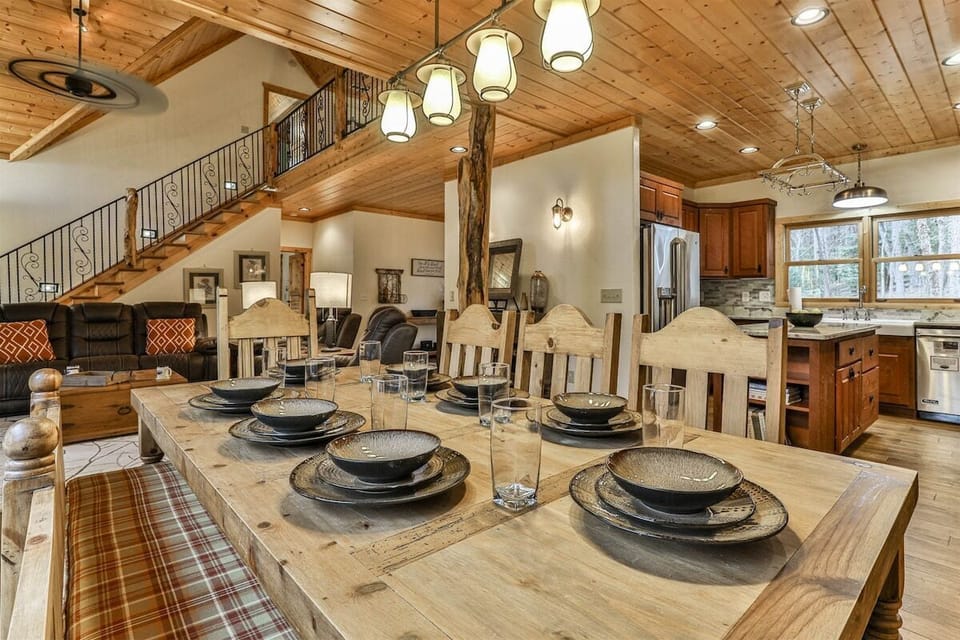 Open Dinning Room and Kitchen Area