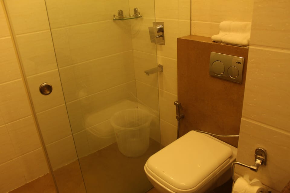 Deluxe Double Room | Bathroom | Shower, rainfall showerhead, free toiletries, towels