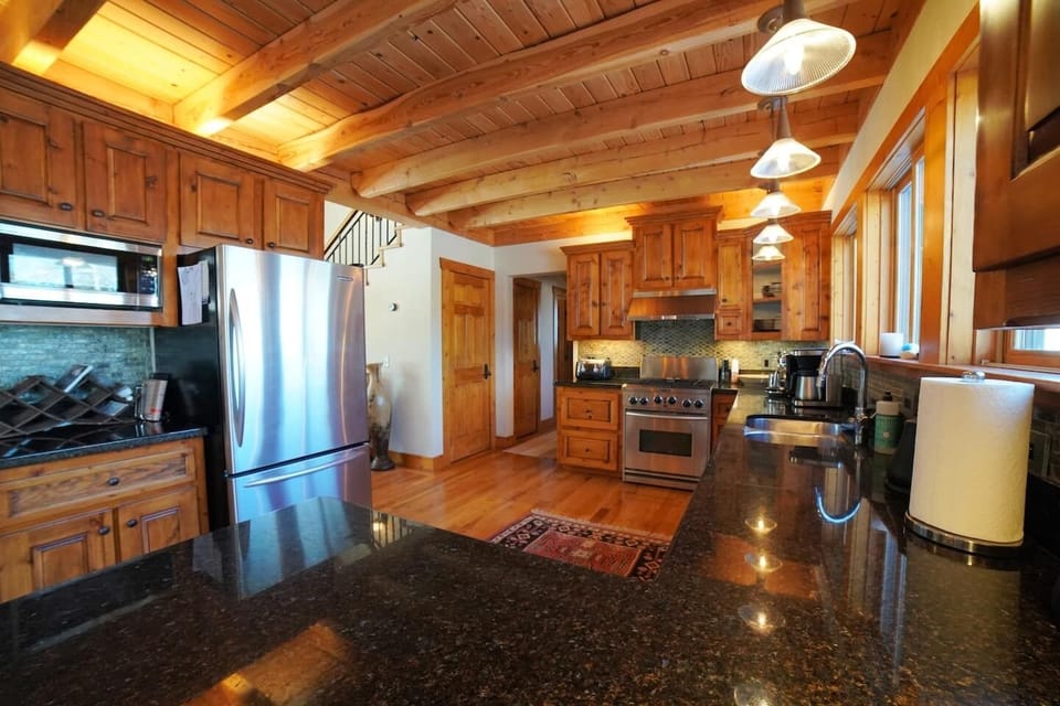 From the modern appliances to the wide array of cookware, this kitchen has everything you'll need to whip up meals for the whole group.