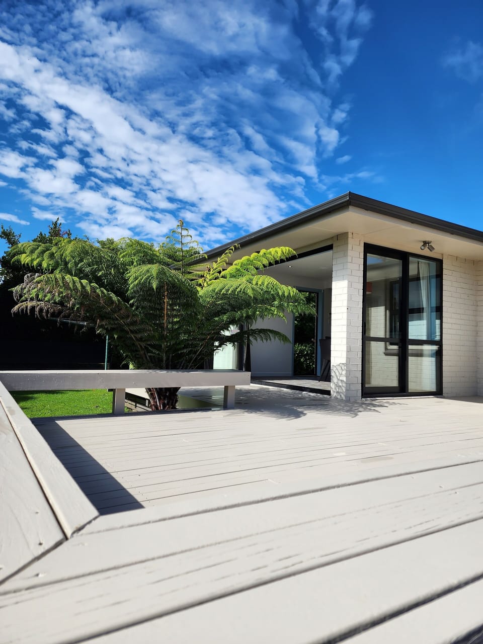 A glorious, expansive outdoor area to enjoy the sunshine.