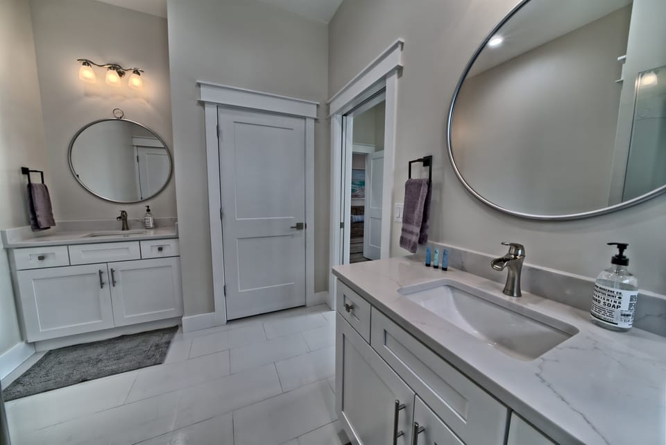His and hers vanities