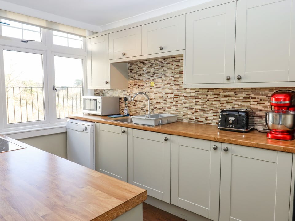 Fridge, dishwasher, electric kettle, toaster