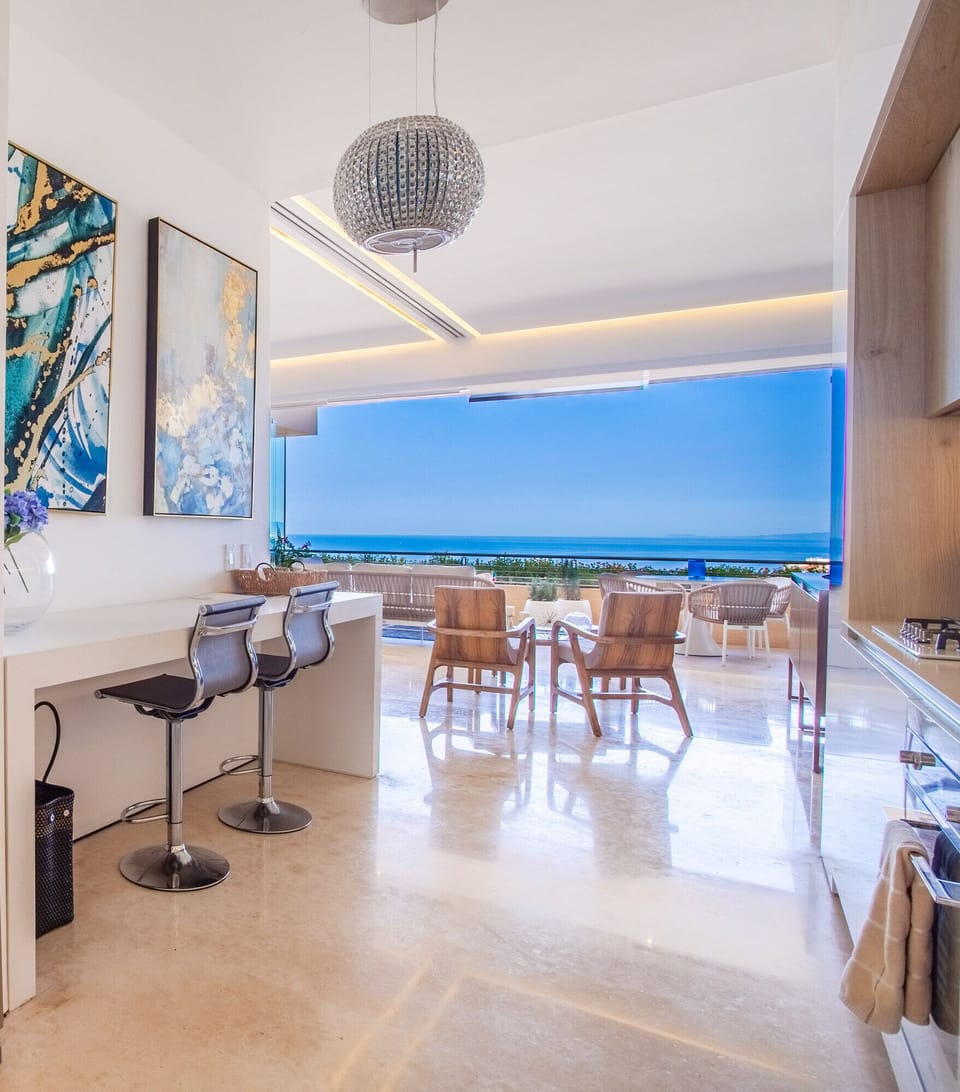 Enjoy the beautiful view while you cook