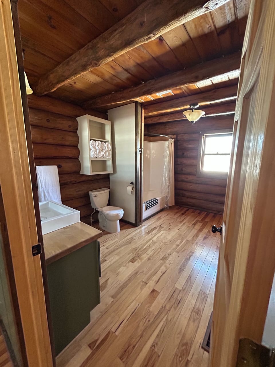 Washer & Dryer located in Bathroom